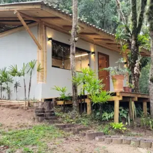 Chalé em Estrutura de Bambu