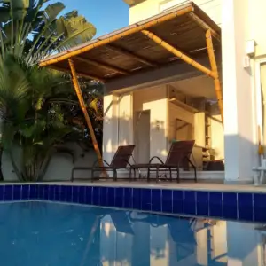 Cobertura em Bambu para Área de Lazer