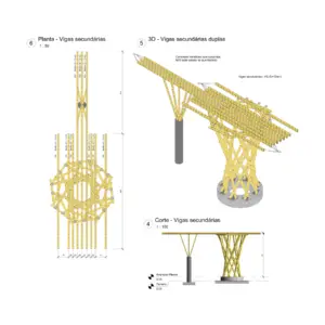 Torre Paramétrica em bambu – Chalé Taboca